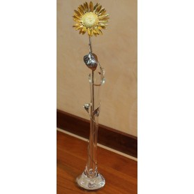 Opera enamel gold sunflower