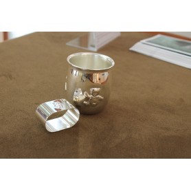 Greggio bicchiere e lega tovagliolo pad053