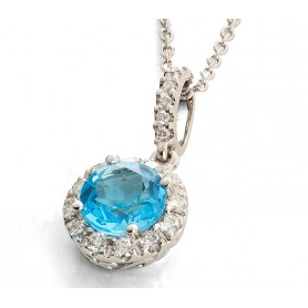 Chimento Cloè Pendente Topazio Azzurro