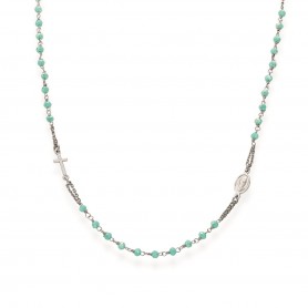 Amen Tiffany green choker necklace Rosari collection | CROBT3