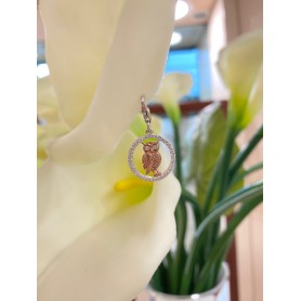 Julie Julsen ciondolo Gufo rosa | JJCH2770-8