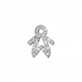 DonnaOro Elements Bimbo grande in Oro bianco 18 kt e Diamanti | DCHF5067.005
