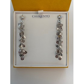 Chimento 18 kt white gold pendant earrings with brilliant cut diamond detail | 81716819