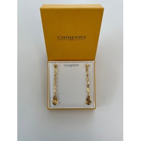Chimento 18 kt yellow gold pendant earrings with brilliant cut diamond detail | 81718270