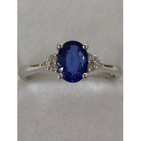Fabio Neri women's ring with central Oval cut Sapphire stone | AY639C