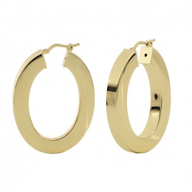 UnoAerre Oval model hoop earrings | 1942